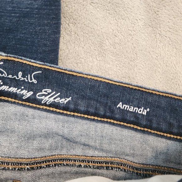 Gloria Vanderbilt Womens Jeans 18 All Around Slim Amanda Capri Dark CAP30E - Picture 8 of 9